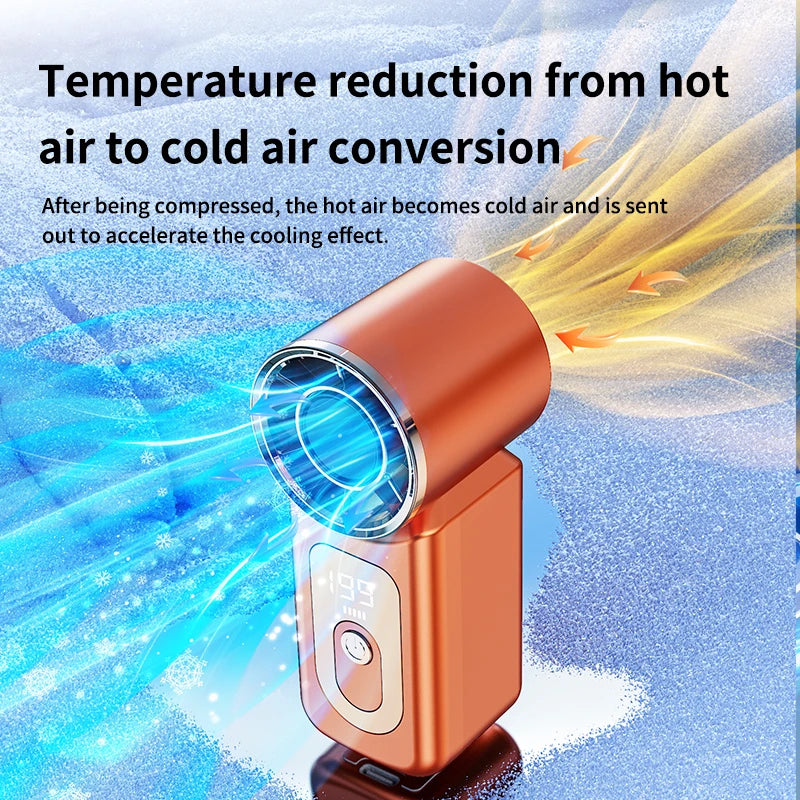 Portable USB Rechargeable Handheld Turbo Fan