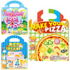 A set of reusable jelly sticker books featuring animal and ocean themes for children