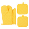 Heat Resistant Kitchen Gloves – 4-Piece Set for Baking, Grilling & Cooking