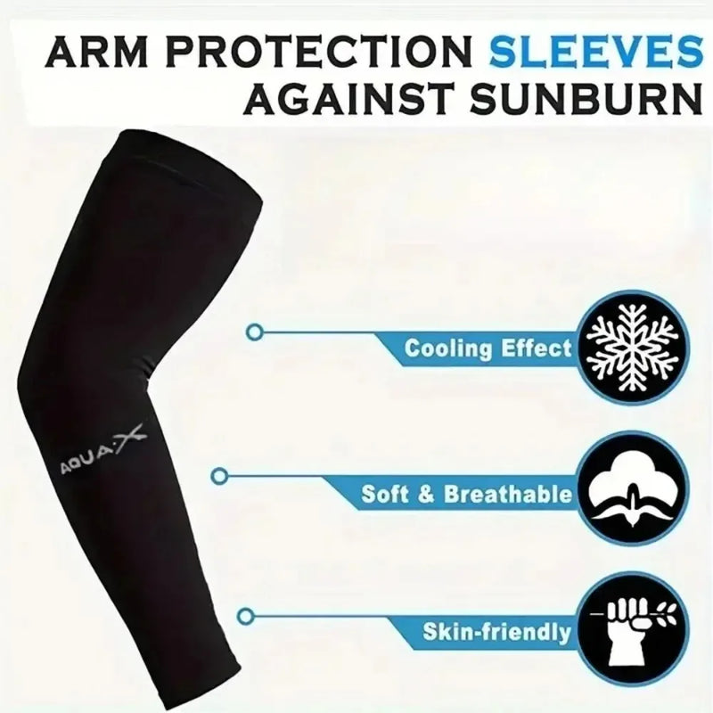 UV Protection Sun Sleeves - Breathable Arm Covers for Outdoor Activities