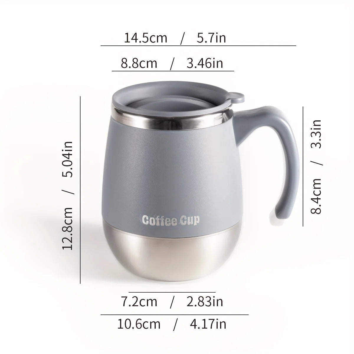 Insulated Stainless Steel Travel Mug with Lid