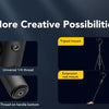 3-Axis Smartphone Gimbal Stabilizer with Built-in Extension Pole and LED Display