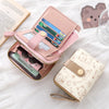 Cute Cat Face PU Leather Coin Purse with Wrist Strap