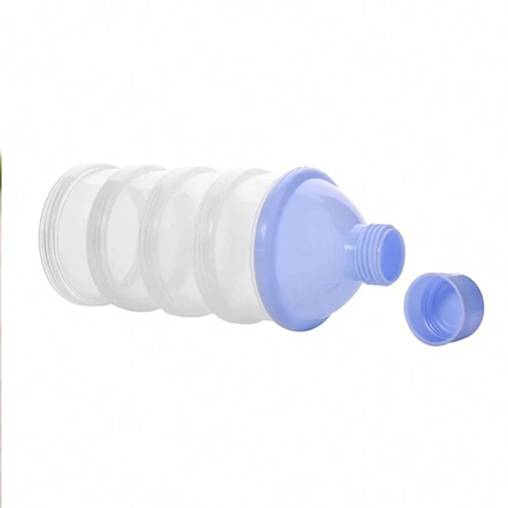 Portable Milk Powder Dispenser with Storage Compartments