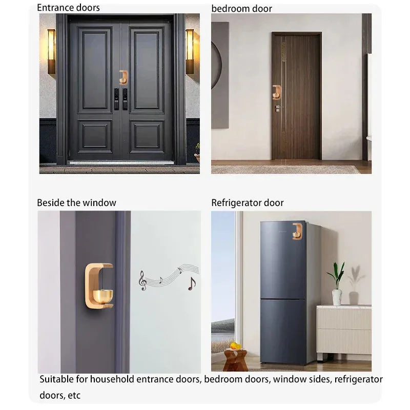Walnut Wood Magnetic Door Chime