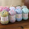 Combed Cotton Blend Gradient Yarn – 4-Ply, 50g Balls