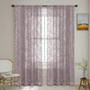 Romantic Lace Sheer Curtain with Floral Design