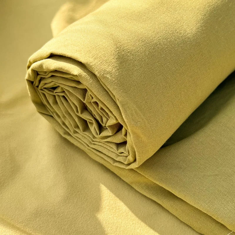 Organic Cotton Percale Bed Sheet Set with Pillowcases