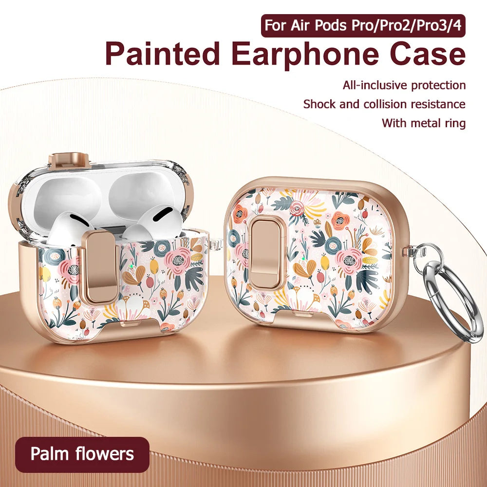 Silicone AirPods Case with Phone Stand and Security Lock