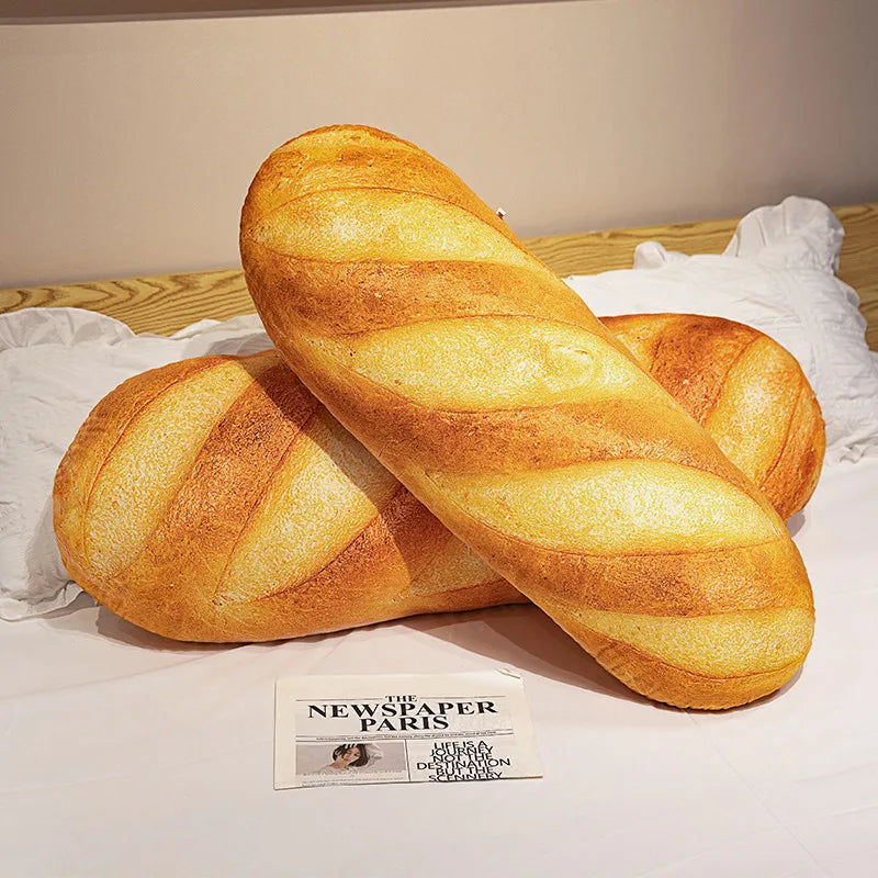 Baguette Bread Plush Pillow | Funny Food Shaped Cushion