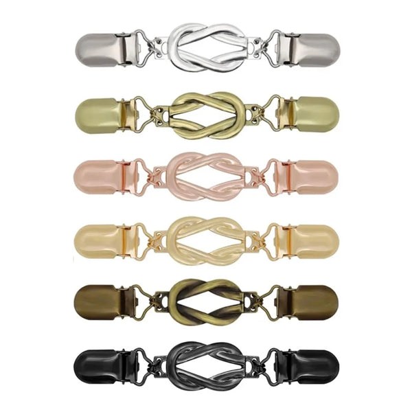 Vintage-Metal-Clip für Schal & Pullover