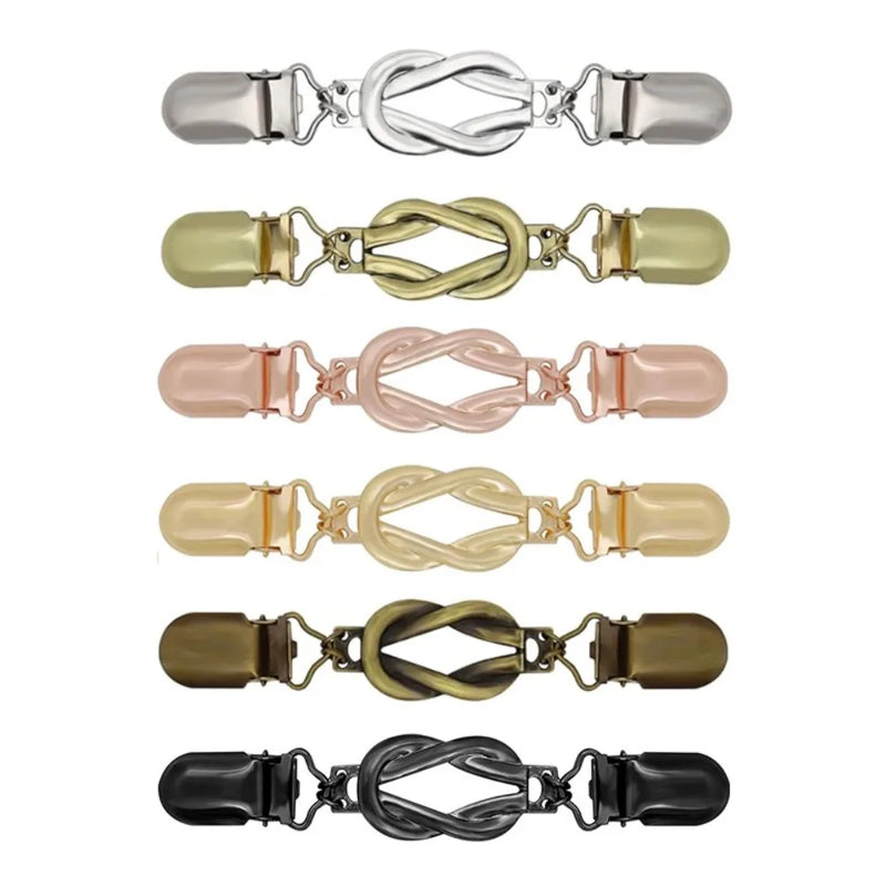Vintage-Metal-Clip für Schal & Pullover