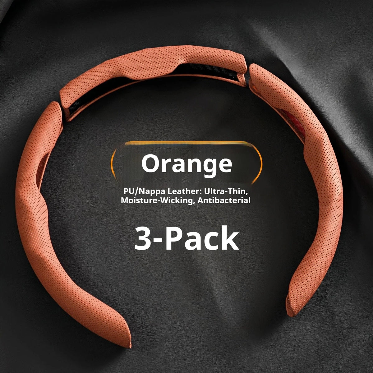 Premium Universal Leather Steering Wheel Cover