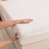 Waterproof Fitted Bed Sheet with 360-Degree Elastic Band