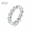 Elegant Moissanite Solitaire Ring in Sterling Silver