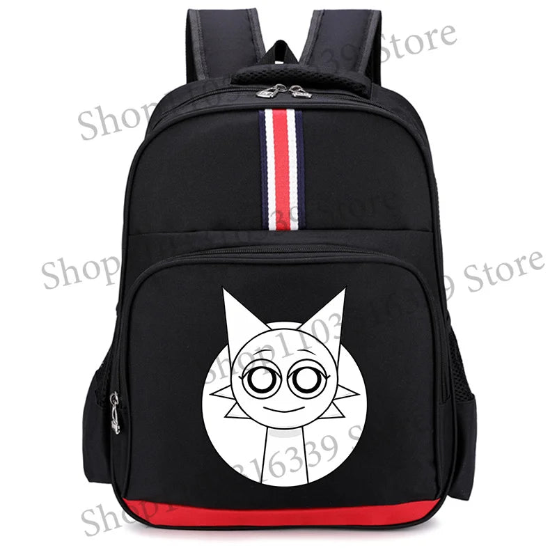 Sprunki Cartoon Backpack – Large Capacity Rucksack for Teens and Adults