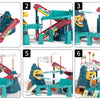 Dinosaur Race Track Playset with Rolling Car Ramp