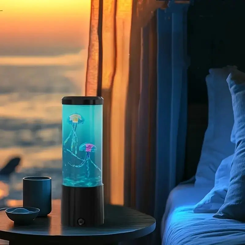 Jellyfish Lava Lamp with Color-Changing LED Lights
