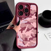 Camouflage Silicone Phone Case with Shock-Absorbing Protection