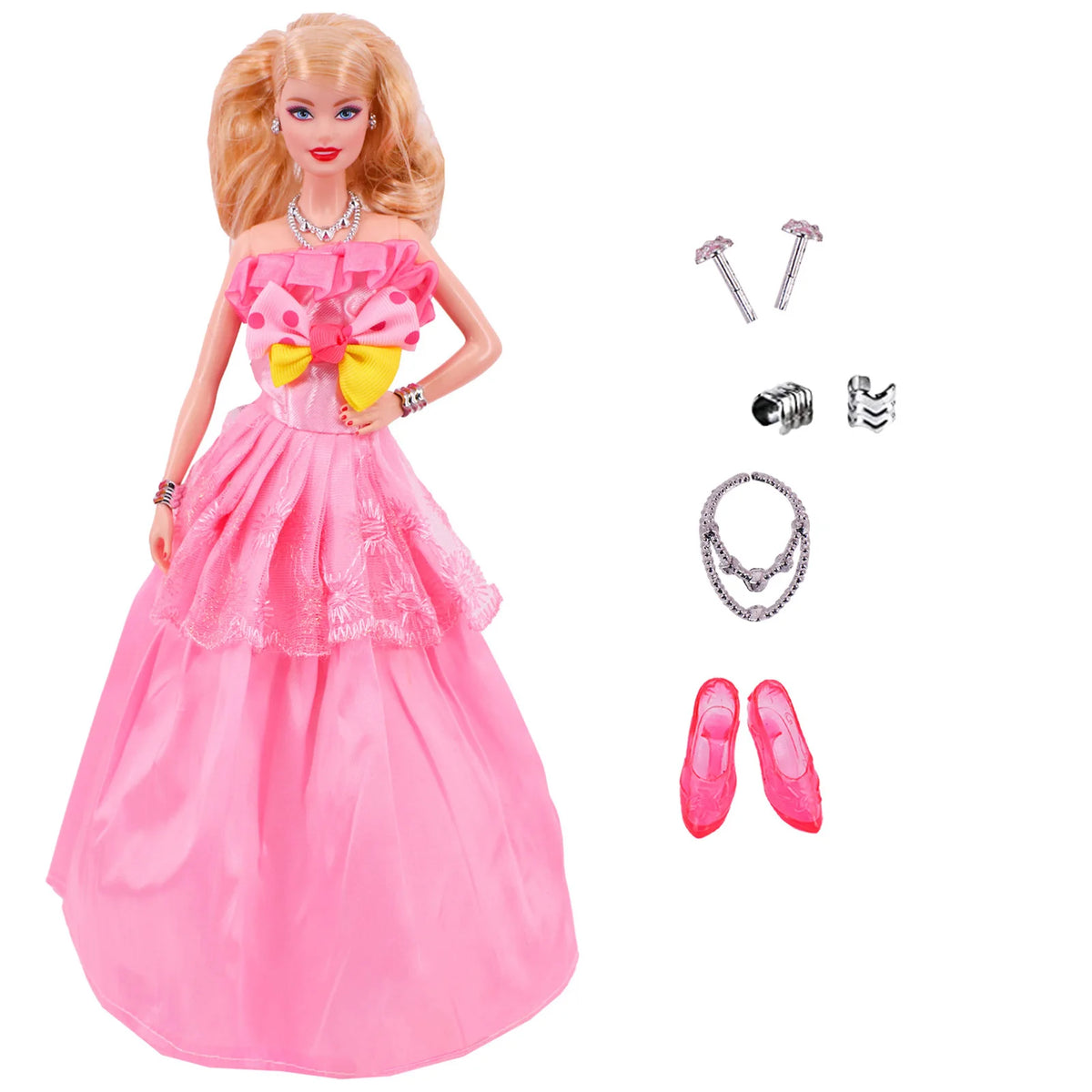 Doll Accessory Set with Suitcase for 11.5-Inch BJD Dolls