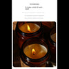 Hand-Poured Soy Wax Aromatherapy Candle in Amber Glass Jar