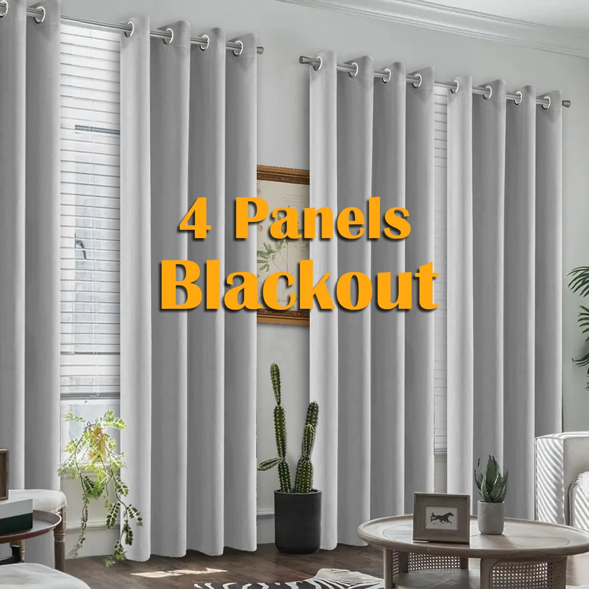 Blackout Curtains with Grommets – Thermal Insulated & Noise Reducing