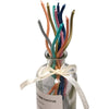 Spiral Birthday Cake Candles, Set of 6 Long Thin Decorative Candles for Cakes and Desserts