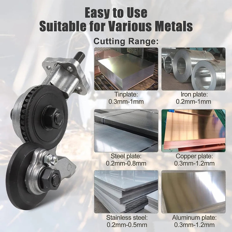 Electric Drill Sheet Metal Cutter Attachment
