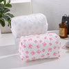 Bowknot Print Makeup Bag - Large Capacity Travel Toiletry Organizer