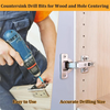 Self-Centering Hinge Drill Bit Set