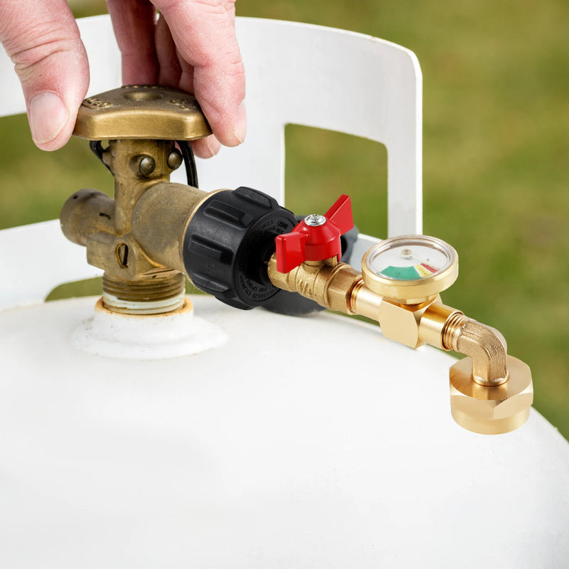 Propane Refill Adapter with Gauge