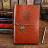 Vintage PU Leather Spiral Journal – Traveler's Notebook with Anchor Design