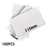 A stack of 100 pieces of white puffy texture painting paper, showing various thicknesses.