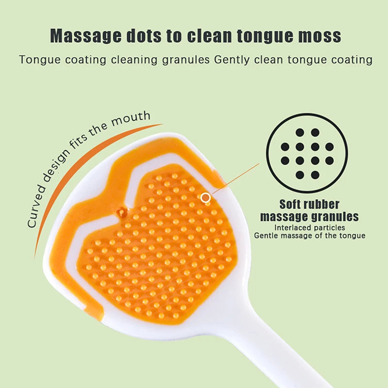Soft Silicone Tongue Cleaner Set for Fresh Breath
