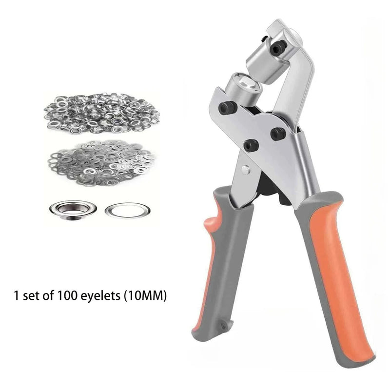 Heavy-Duty Grommet Pliers Kit for Leather & Canvas