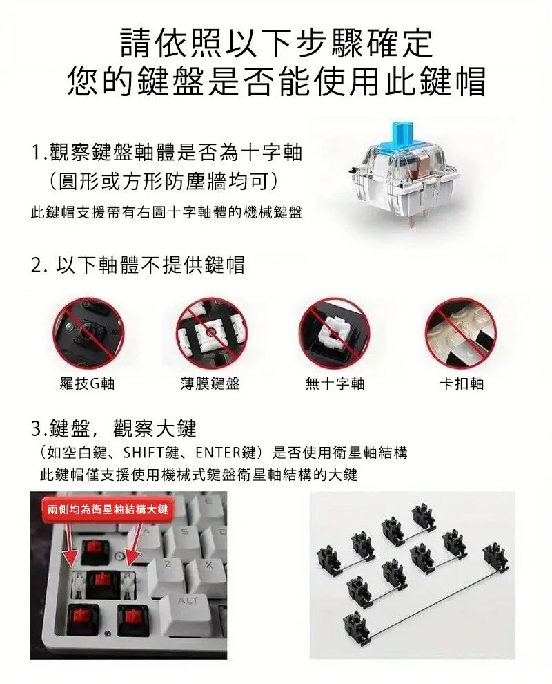 Multilingual PBT Keycaps for Mechanical Keyboards
