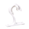 White durable curtain rod brackets designed for secure window treatments