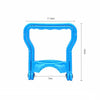 Blue ergonomic handle for a water bucket or bottle carrier, measuring 11.5cm wide and 7cm long.