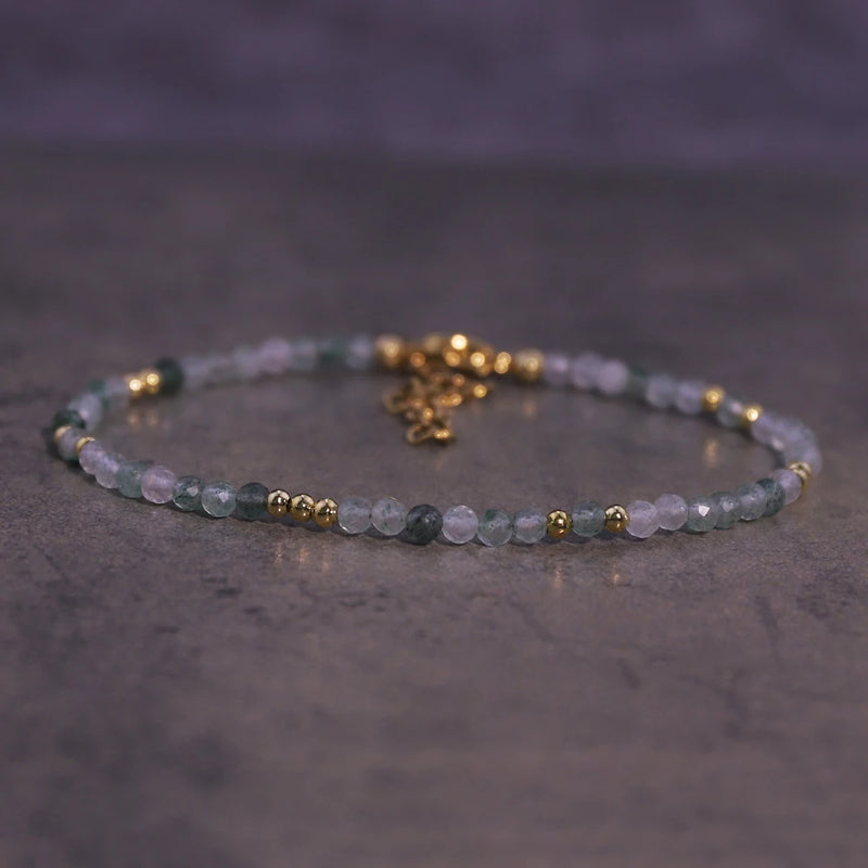 Natural Crystal Beaded Bracelet