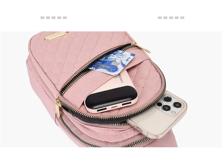 Women's Waterproof Sling Crossbody Bag with Adjustable Strap