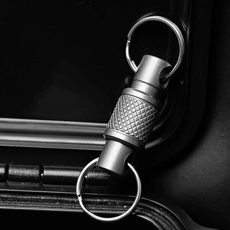 Rotating Titanium Alloy Keychain Clip