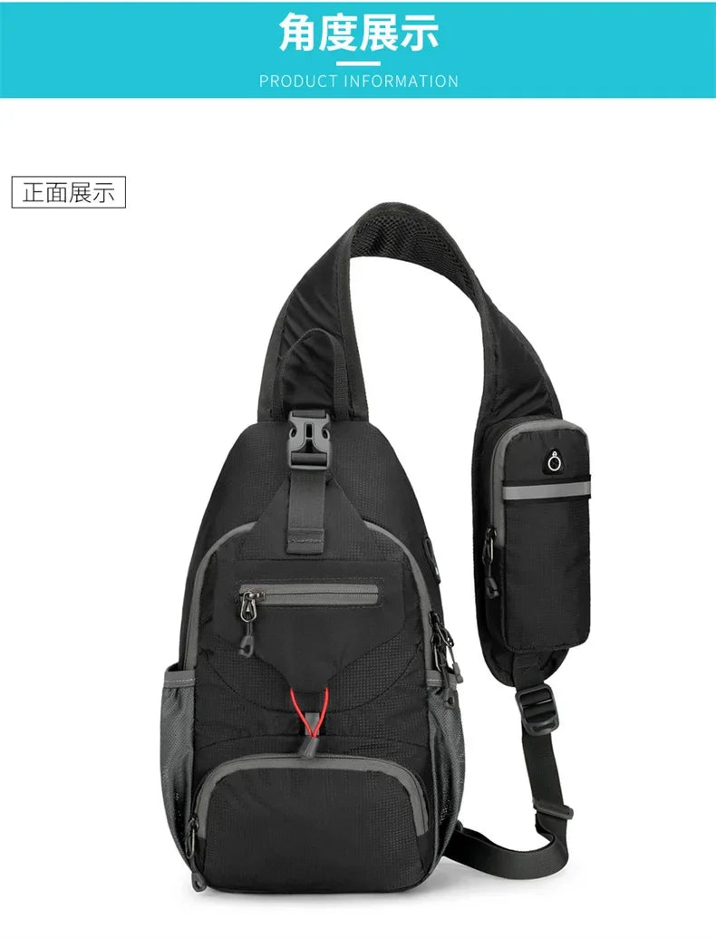 Waterproof Nylon Sling Chest Bag
