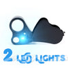 Illuminated Jewelers Loupe with Foldable 30x/60x Lenses