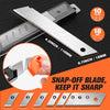 3-Pack Retractable Utility Knife Set with 10 Replacement Blades
