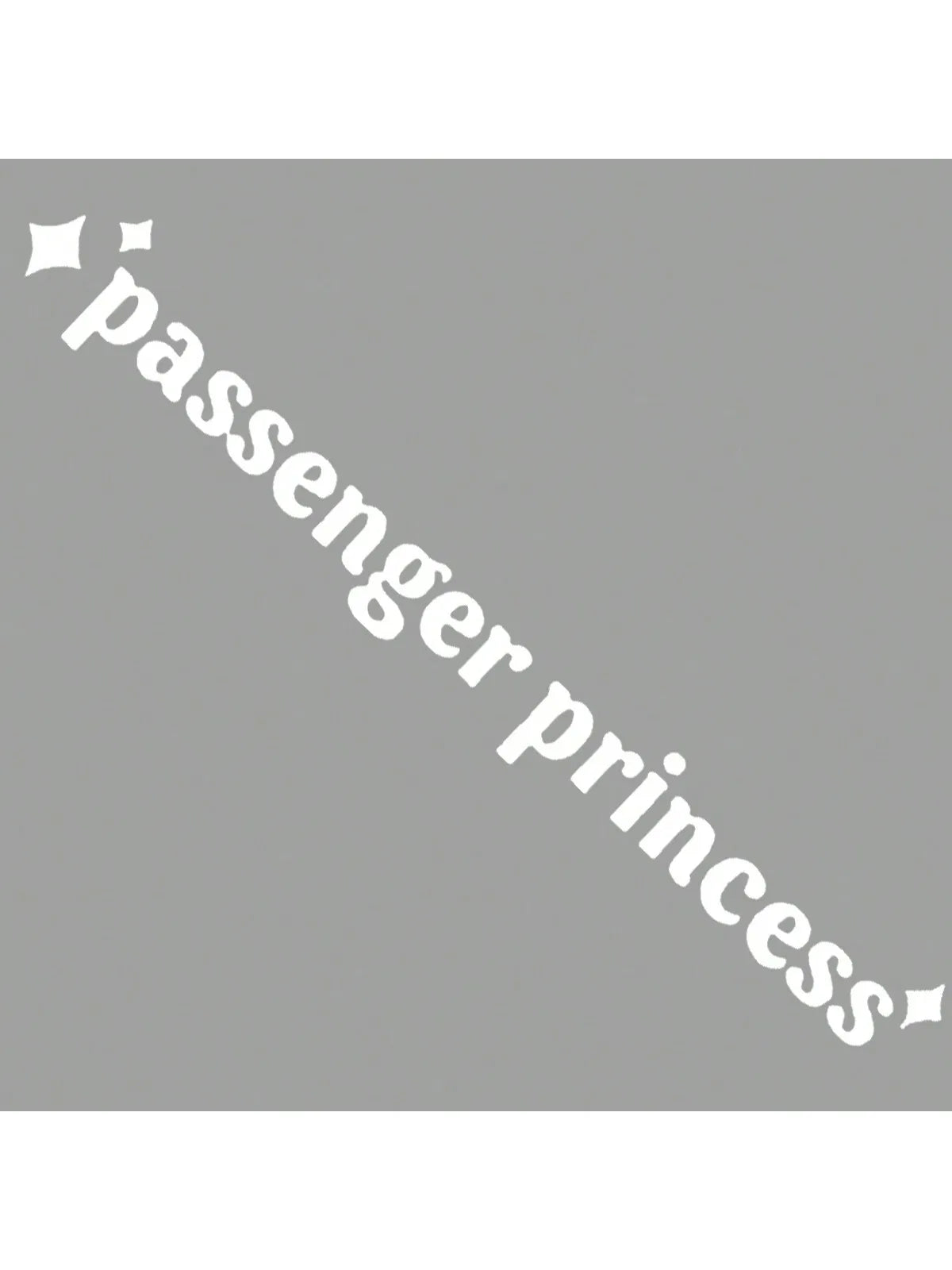 Passenger Princess Car Decal - Cute Waterproof Vinyl Sticker