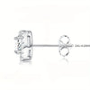 Silver-Tone Cubic Zirconia Stud Earrings