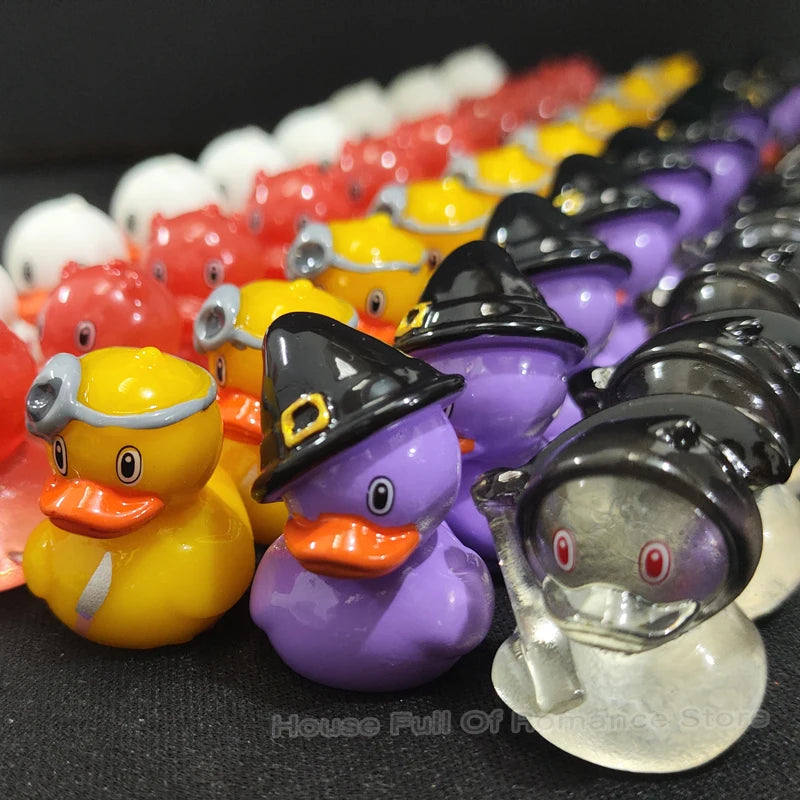 Set de figurines de canards en résine pour Halloween