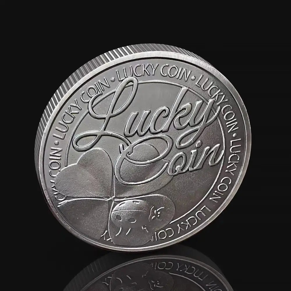 Lucky Four-Leaf Clover Silver-Toned Coin Keepsake