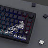 Ukiyo-e Art PBT Keycaps with Side-Engraved Translucent Design