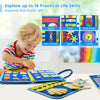 Montessori Busy Board – Dinosaur-Themed Sensory Learning Toy for Toddlers